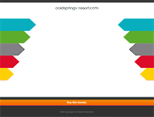 Tablet Screenshot of coldsprings-resort.com